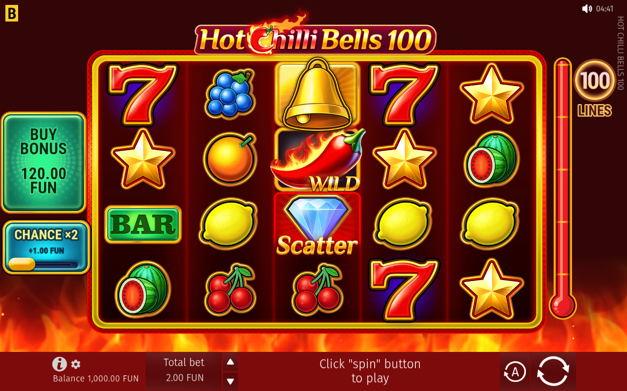 Hot Chilli Bells 100 base game