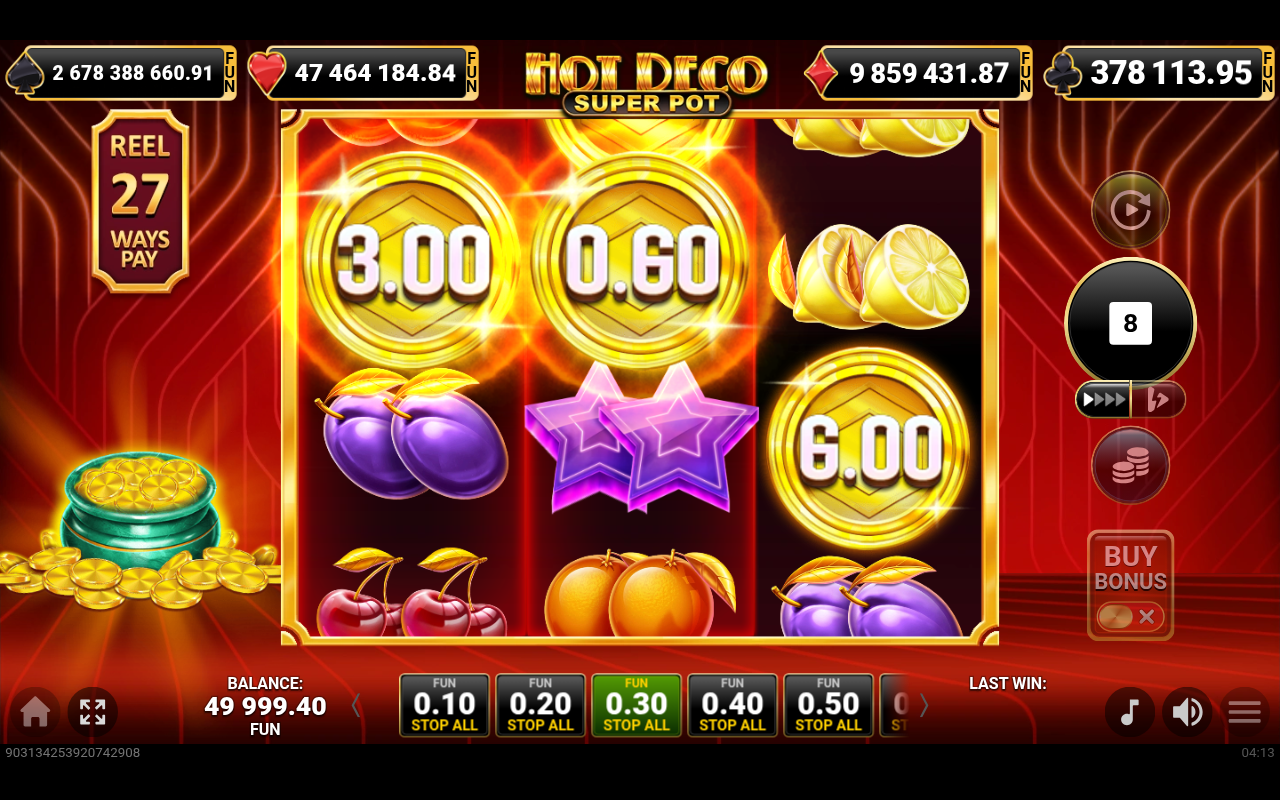 Hot Deco Super Pot gameplay