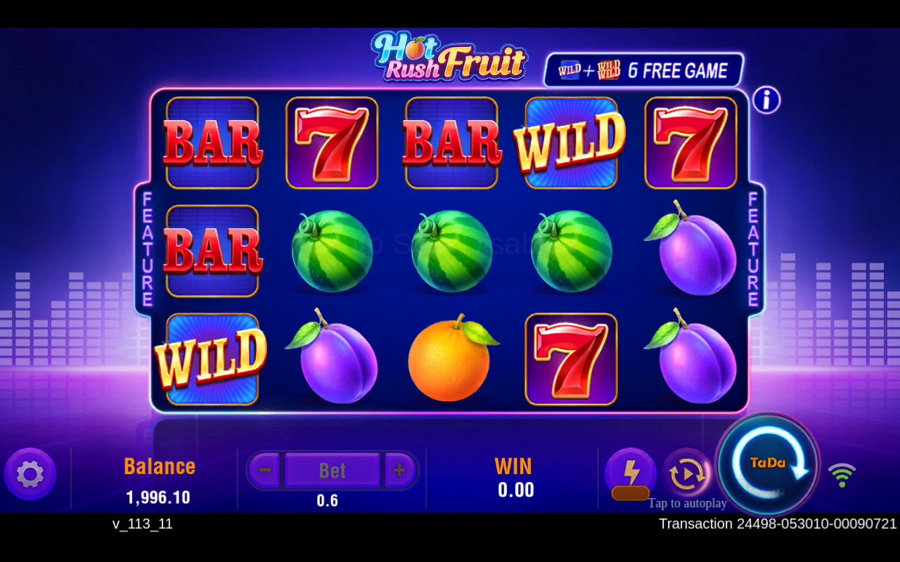Hot Rush Fruit gameplay