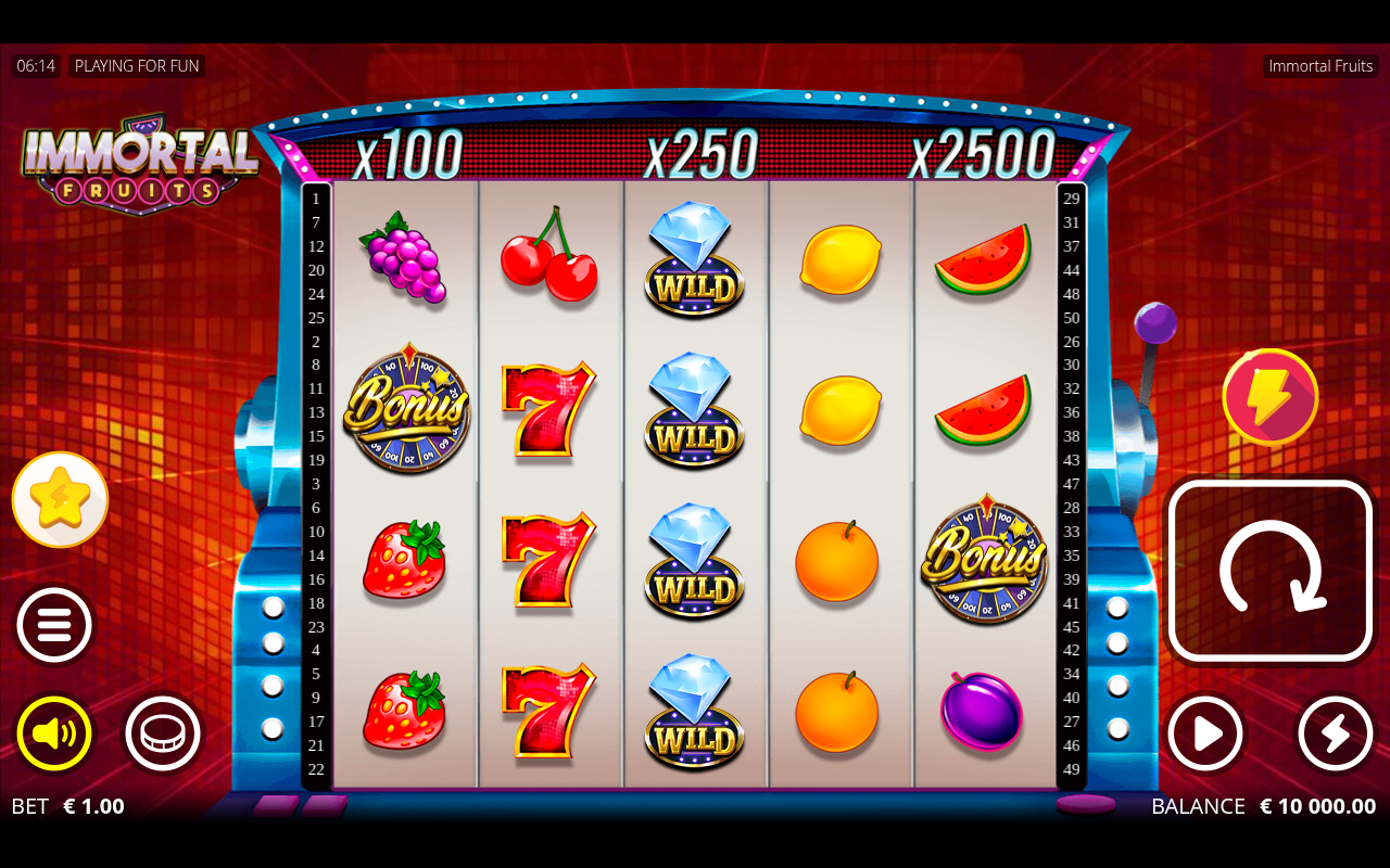 Immortal Fruits base game