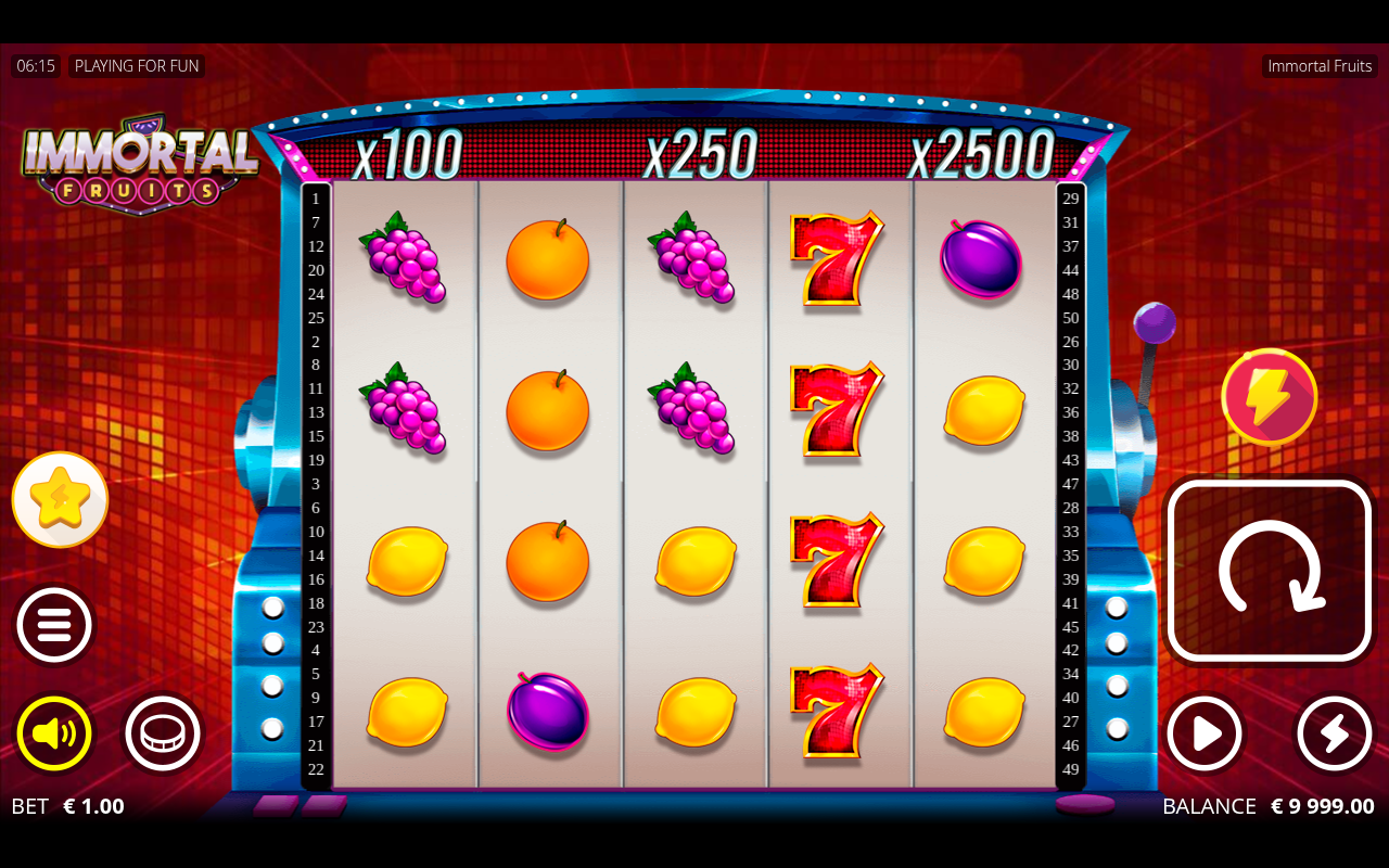 Immortal Fruits gameplay