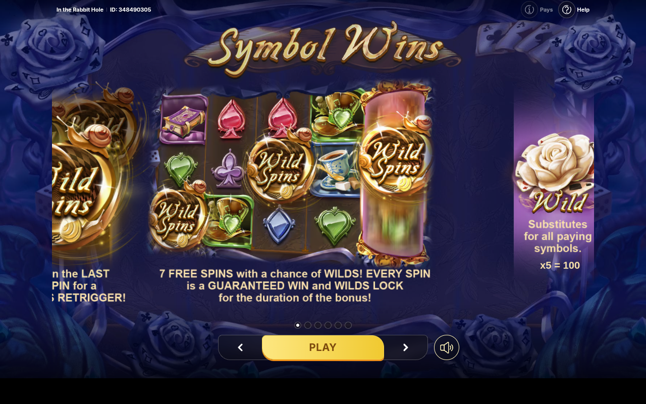 In the Rabbit Hole Free Spins and Wild Spins rules