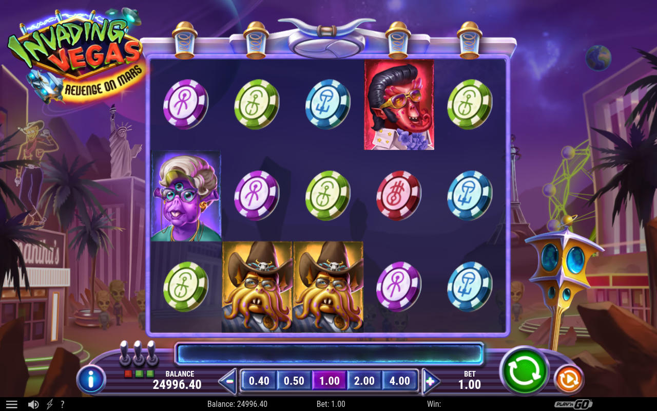 Invading Vegas Revenge on Mars gameplay