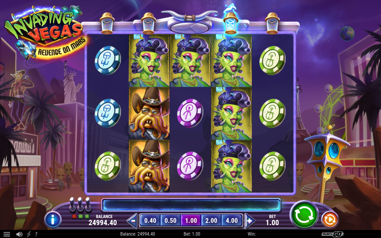Invading Vegas Revenge on Mars gameplay
