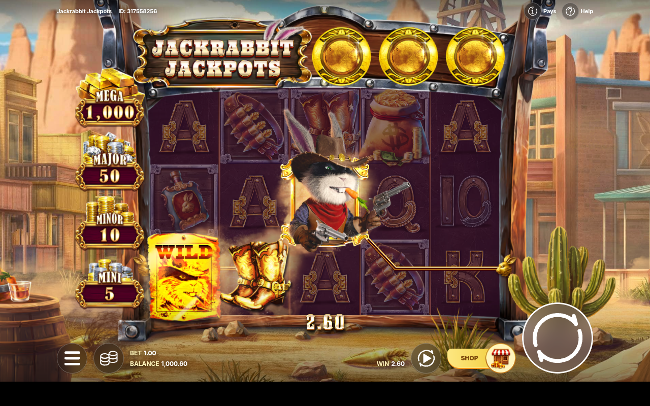 Jackrabbit Jackpots gameplay