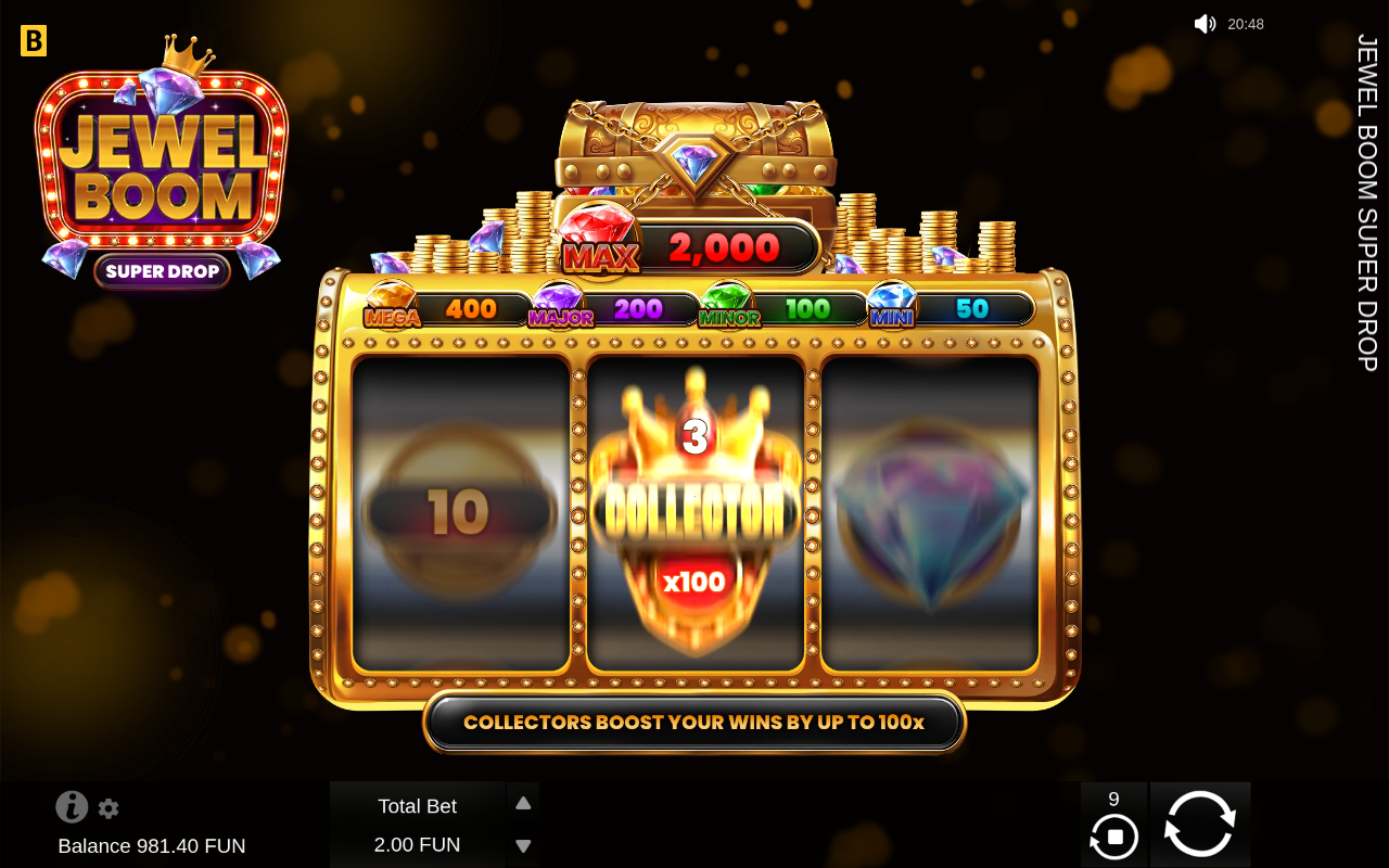 Jewel Boom Super Drop gameplay