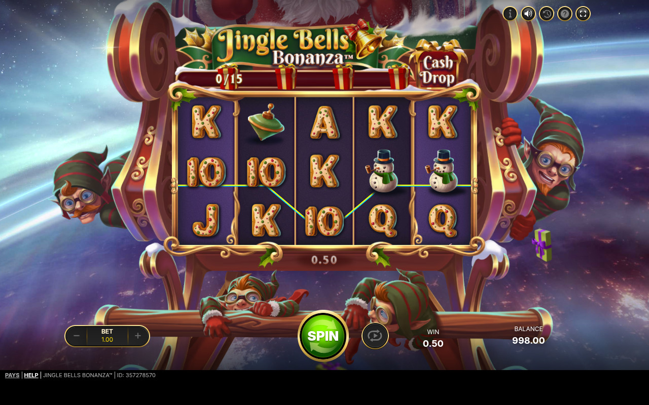 Jingle Bells Bonanza gameplay