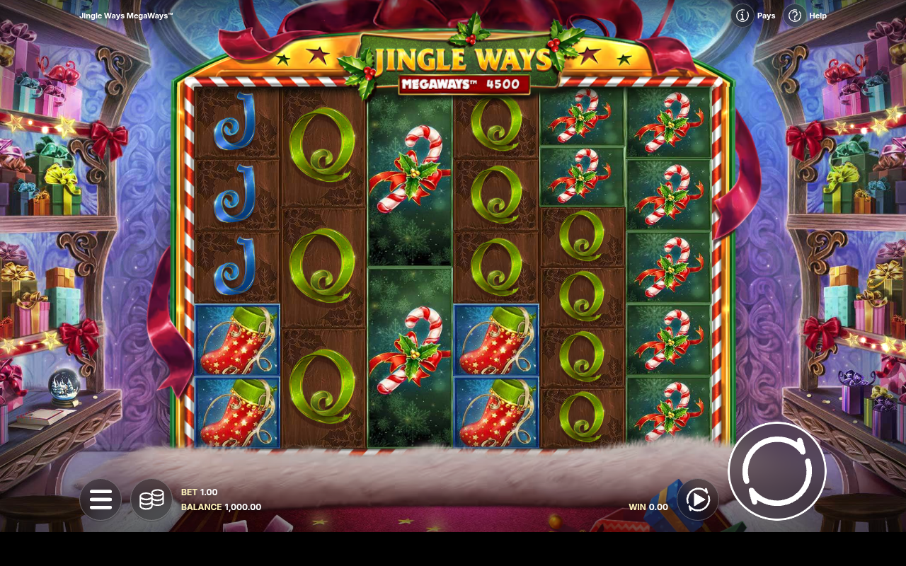 Jingle Ways Megaways base game
