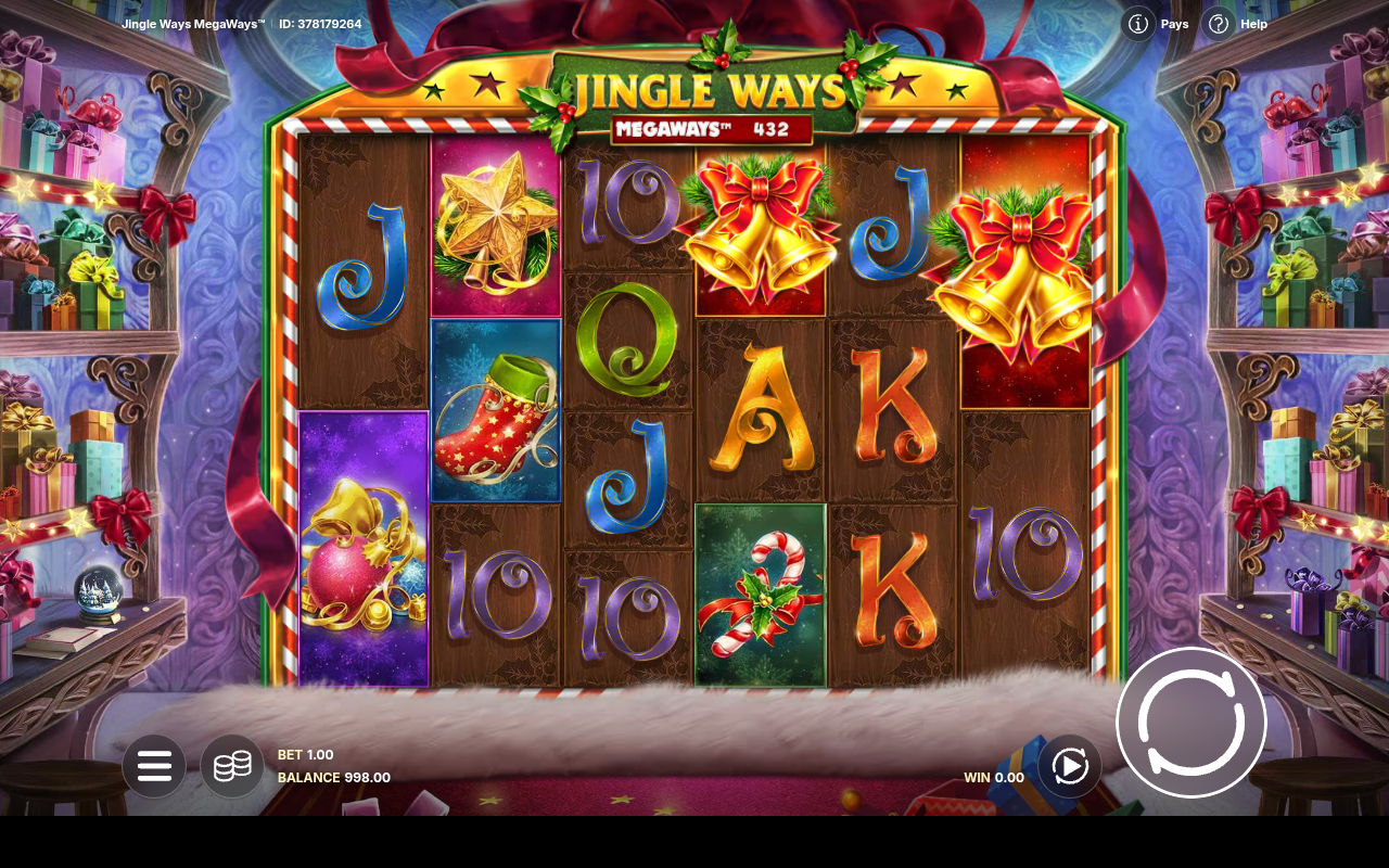 Jingle Ways Megaways gameplay