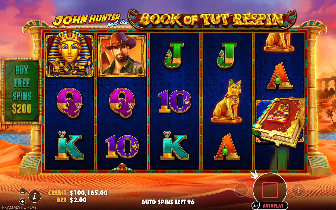 John Hunter and the Book of Tut Respin gameplay