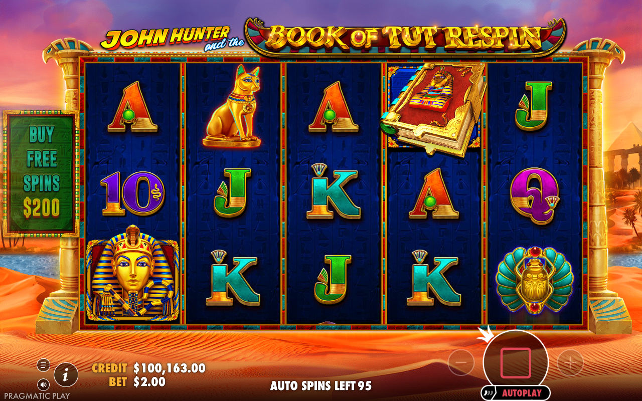 John Hunter and the Book of Tut Respin gameplay