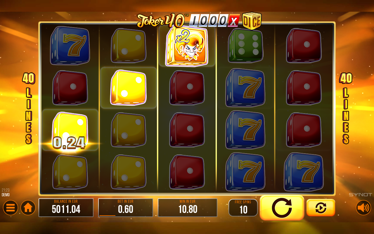 Joker 40 1000 Dice gameplay
