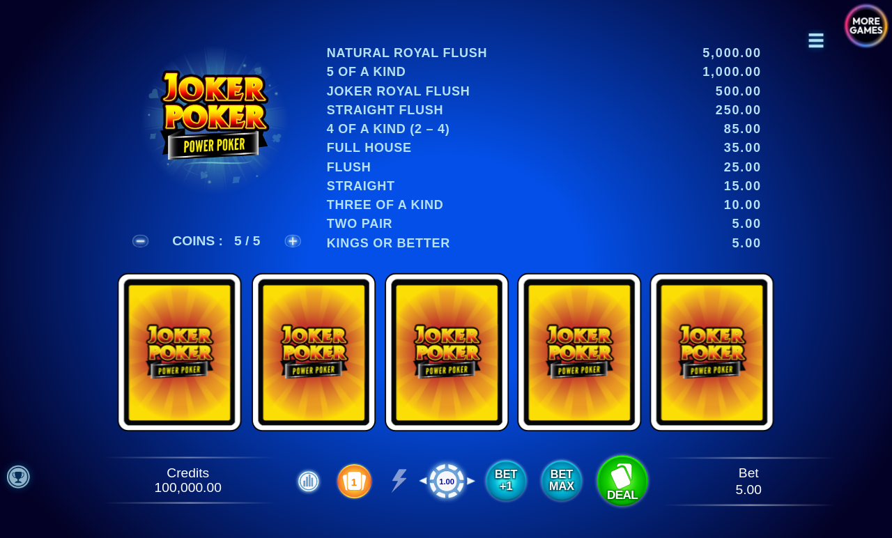 Joker Poker - Power Poker base game