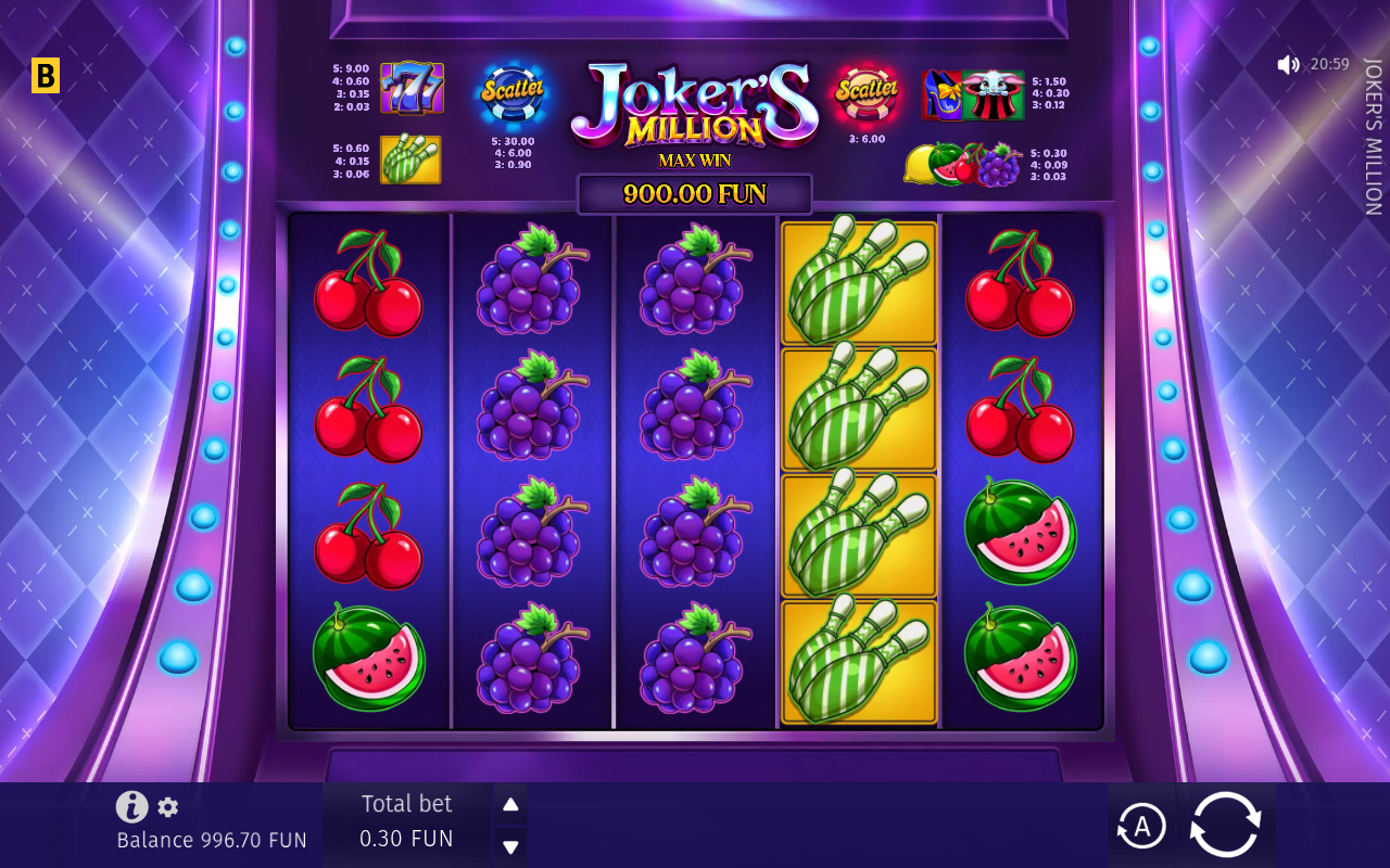 Joker&rsquo;s Million gameplay