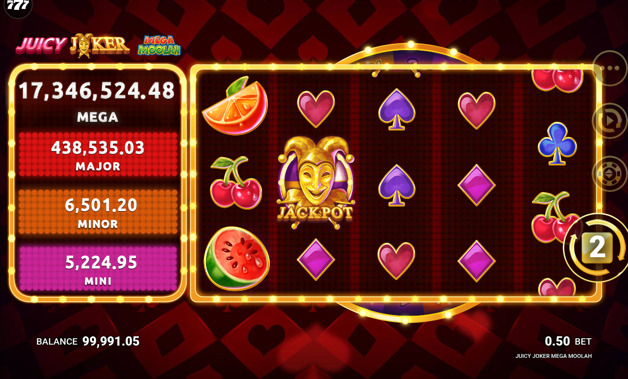 Juicy Joker Mega Moolah gameplay