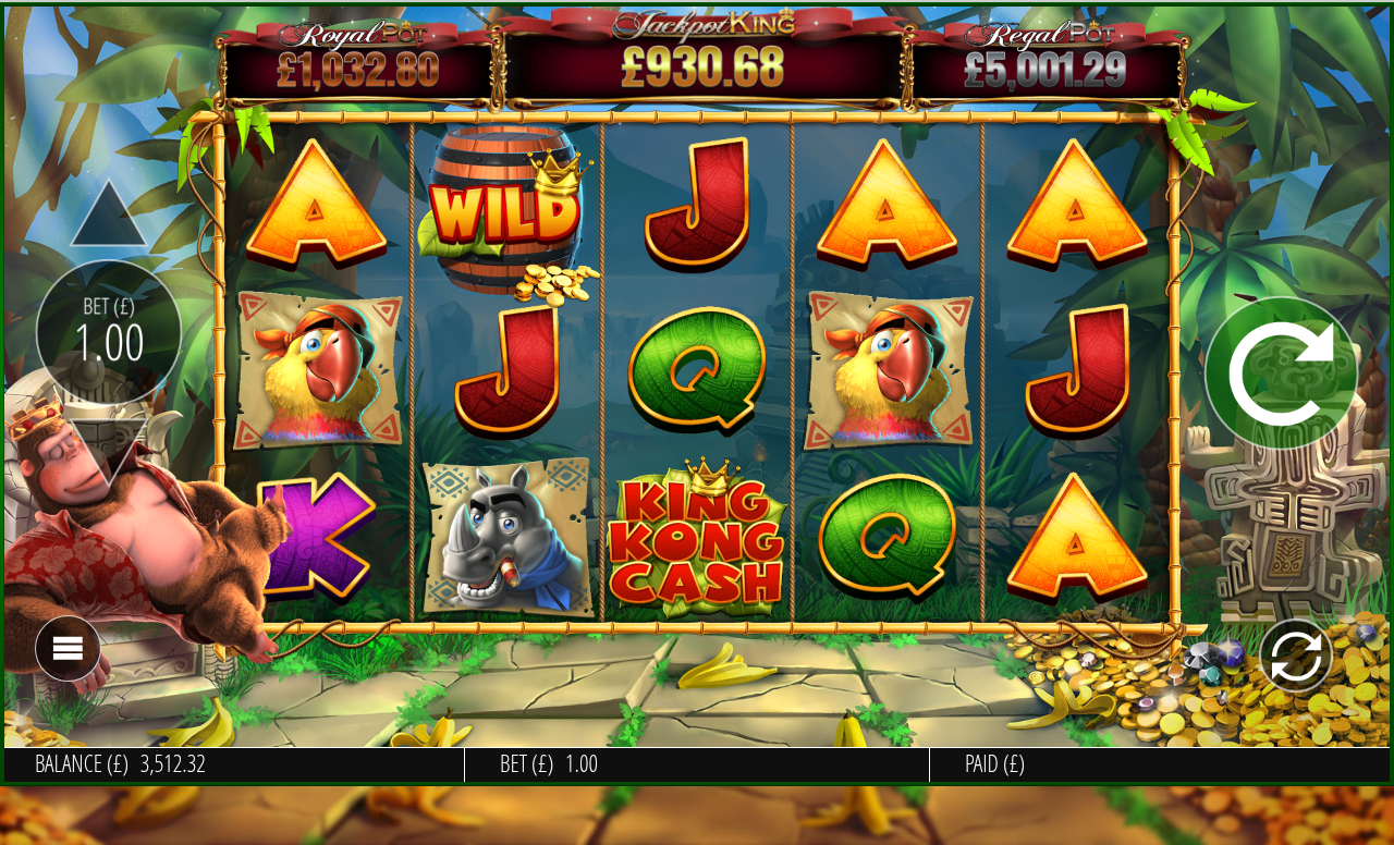 King Kong Cash Jackpot King gameplay