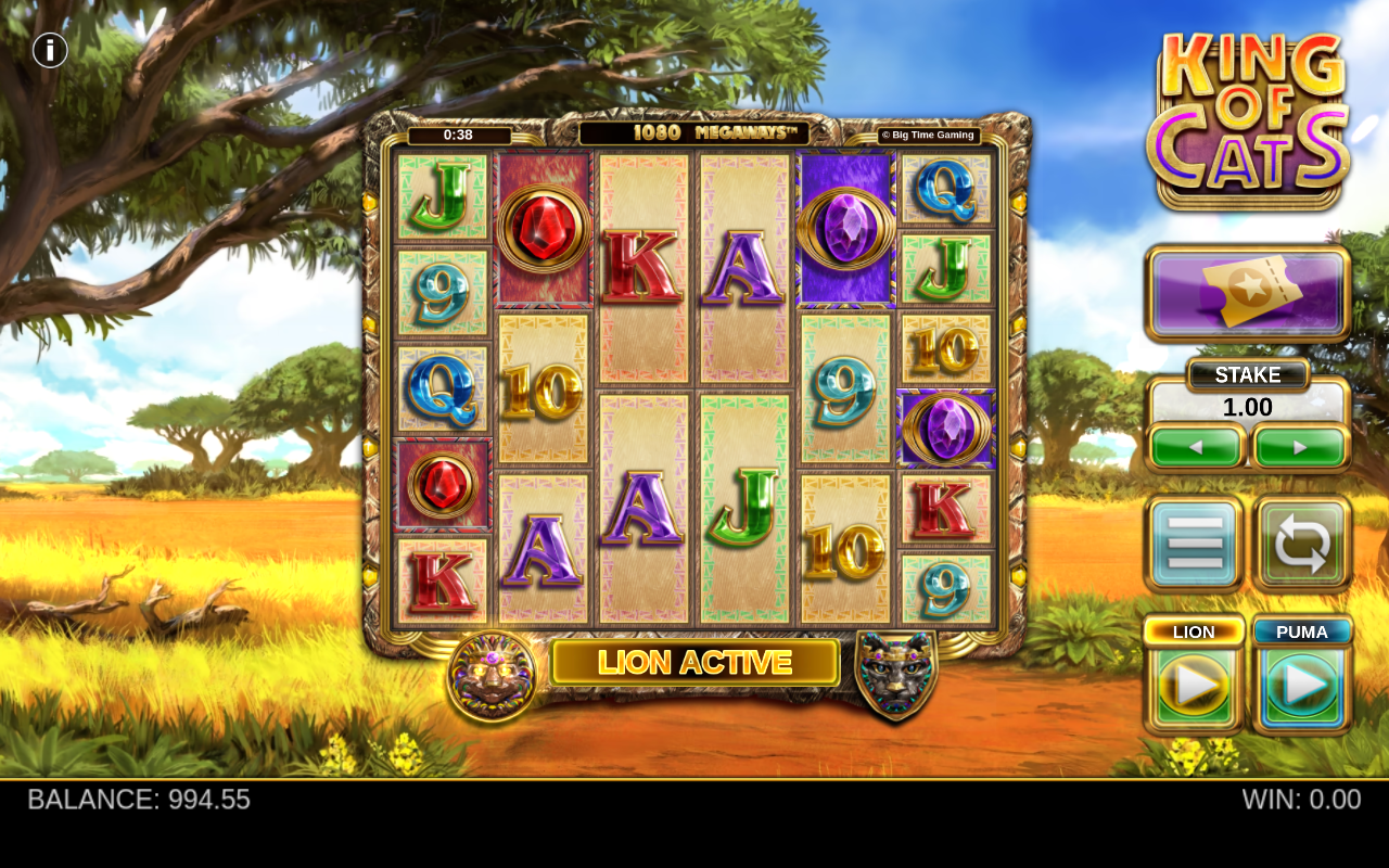 King of Cats Lion Game gameplay