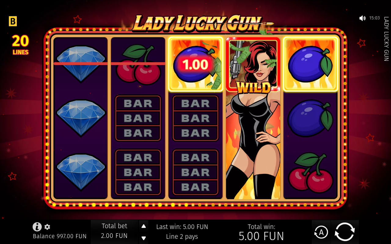Lady Lucky Gun base game