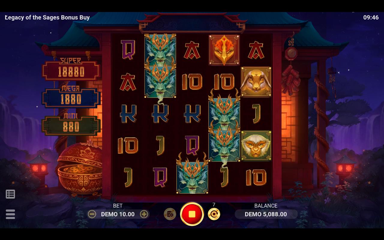Legacy of the Sages Bonus Buy gameplay