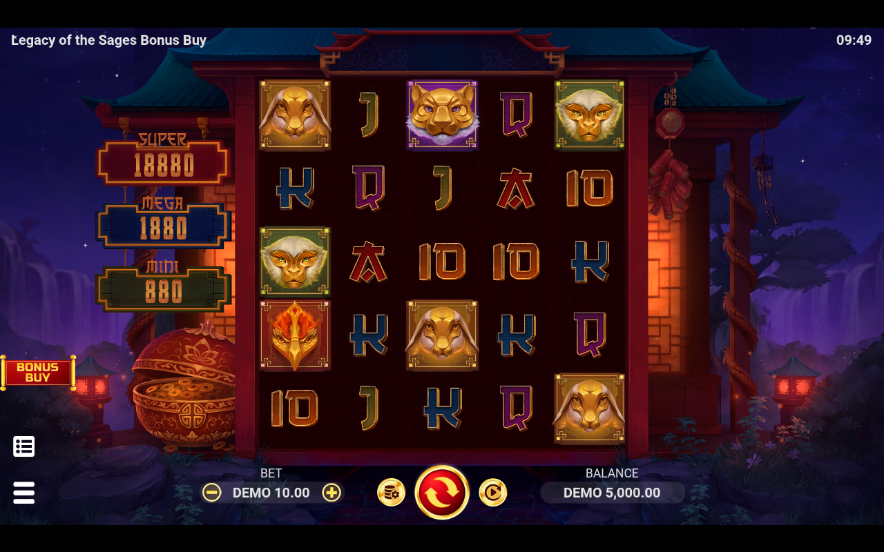 Legacy of the Sages Bonus Buy gameplay