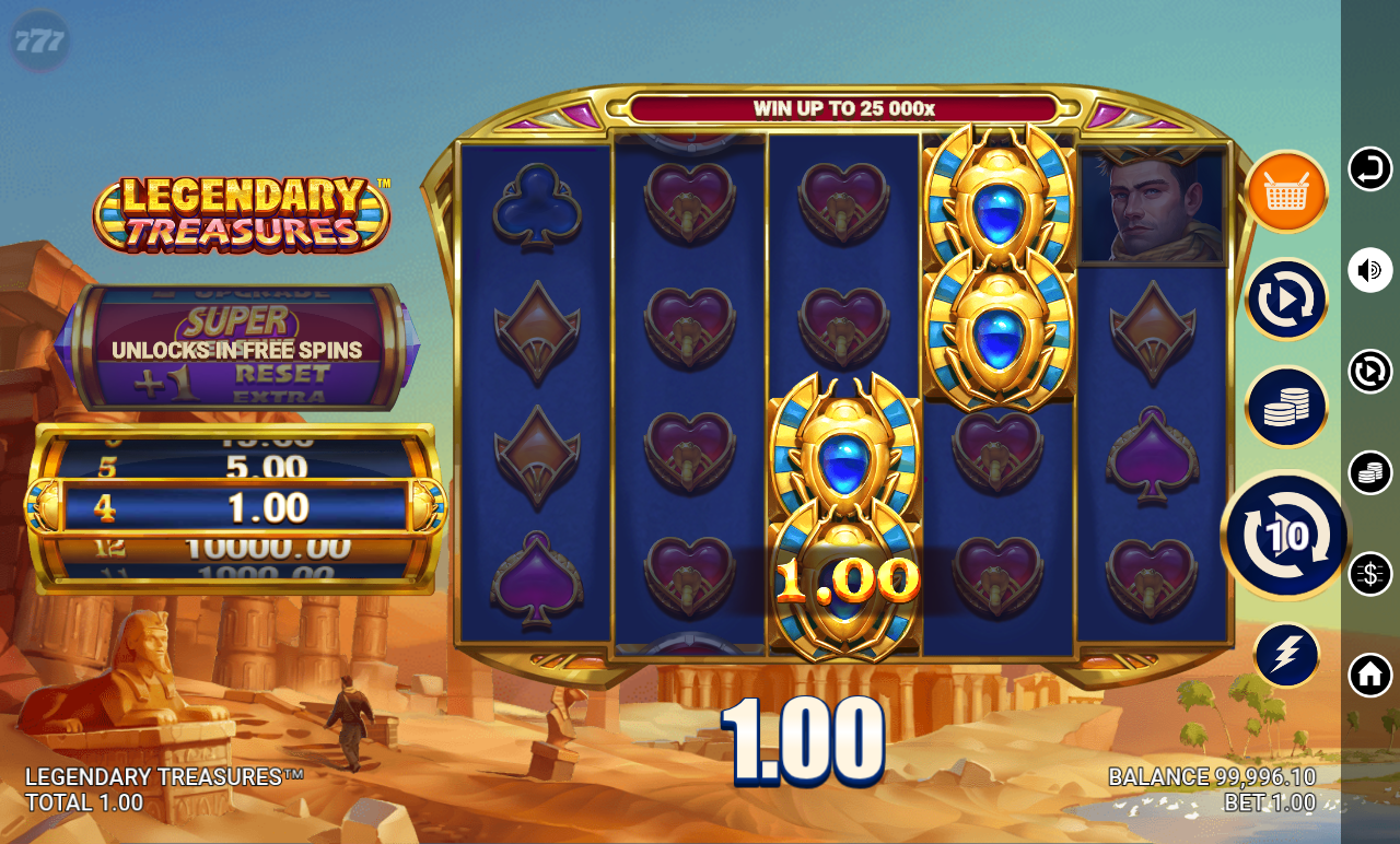 Legendary Treasures gameplay