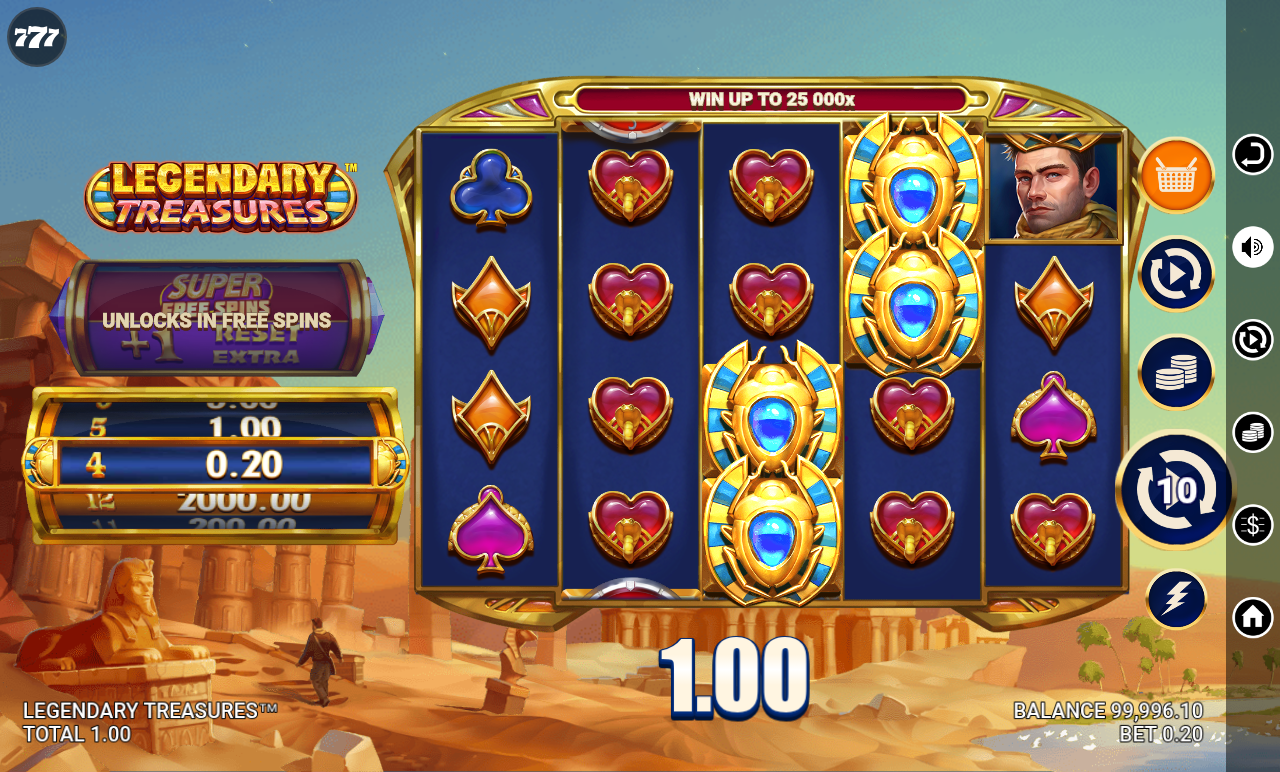Legendary Treasures gameplay