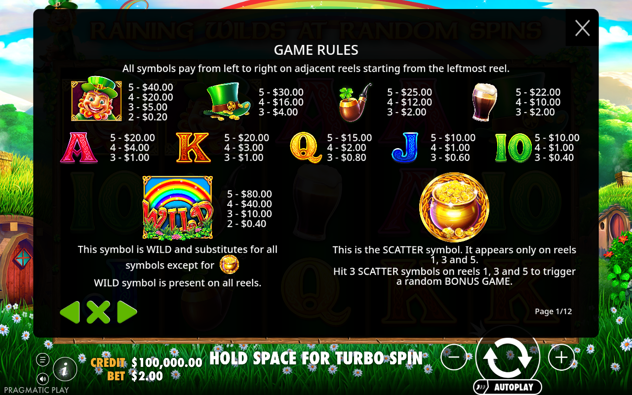 Leprechaun Song information screen