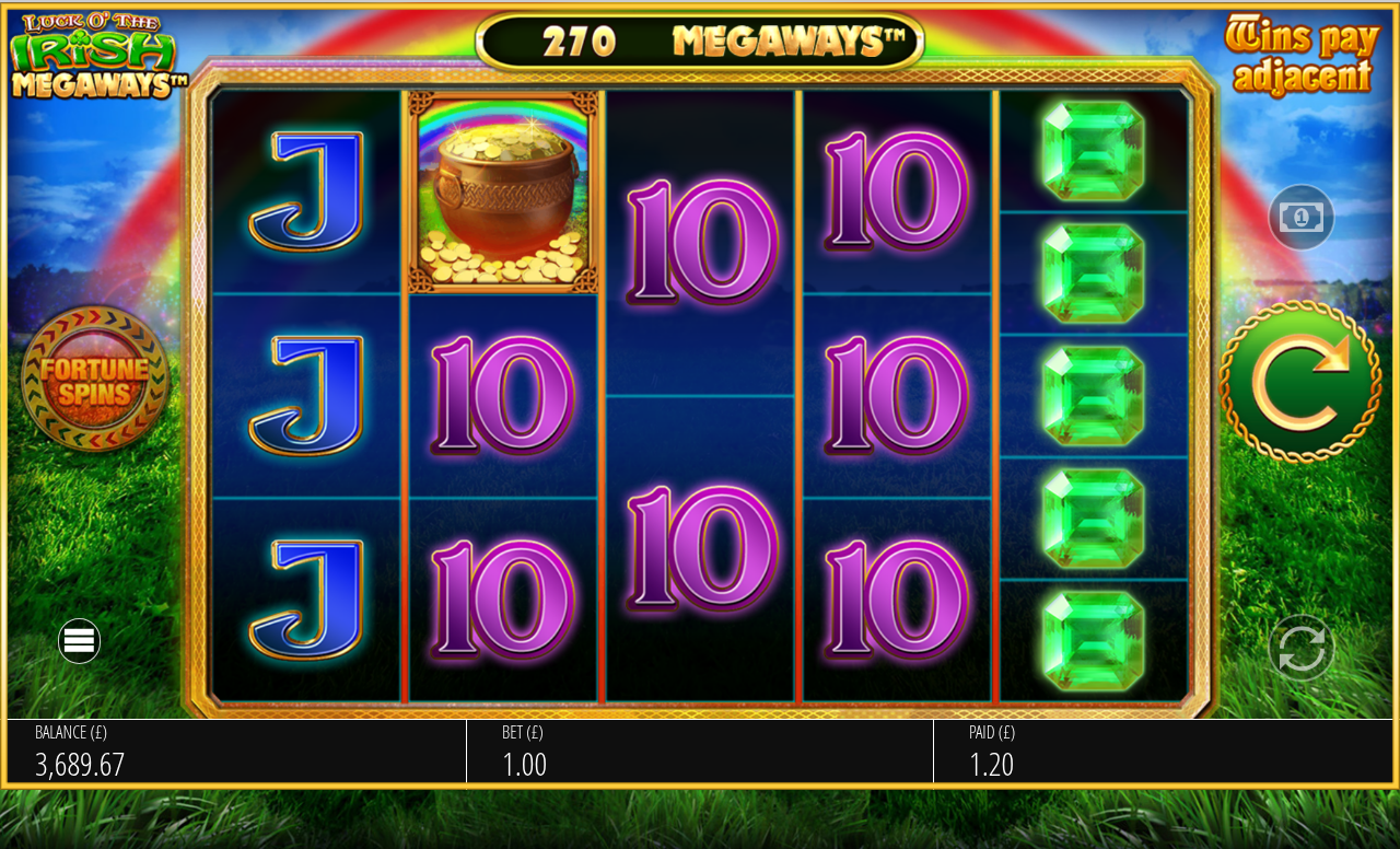 Luck O The Irish Megaways gameplay
