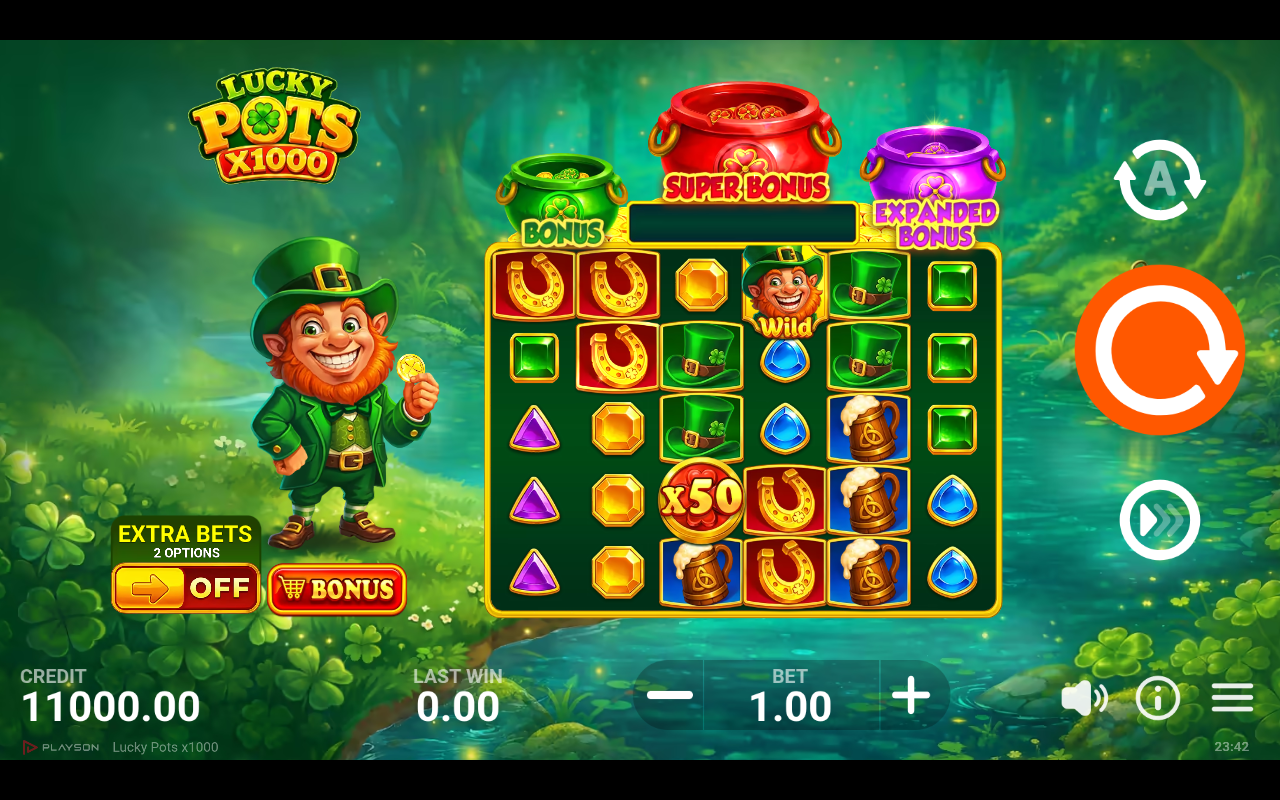 Lucky Pots x1000 base game