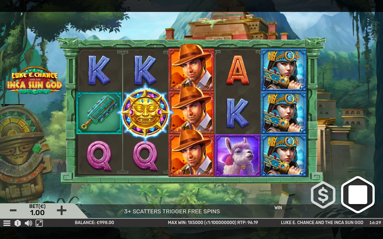 Luke E. Chance and the Inca Sun God gameplay