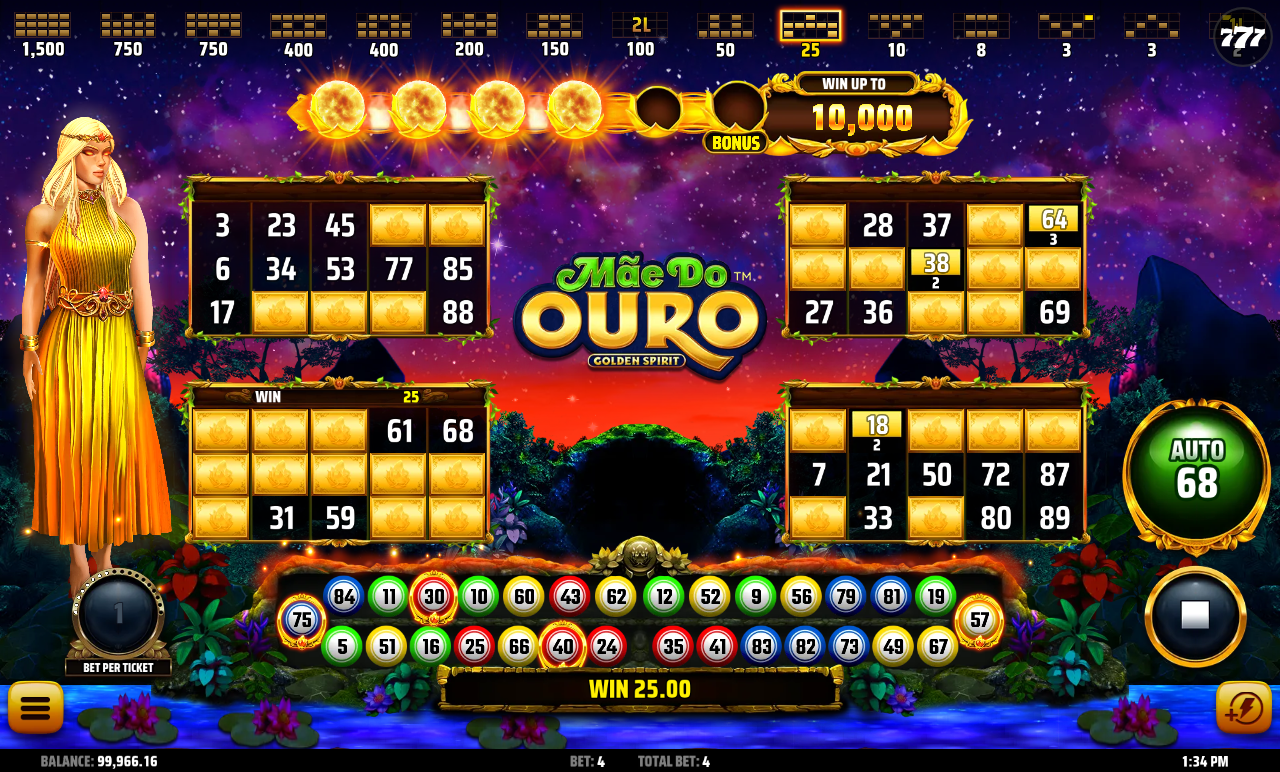 A round in progress in Mae Do Ouro: Golden Spirit