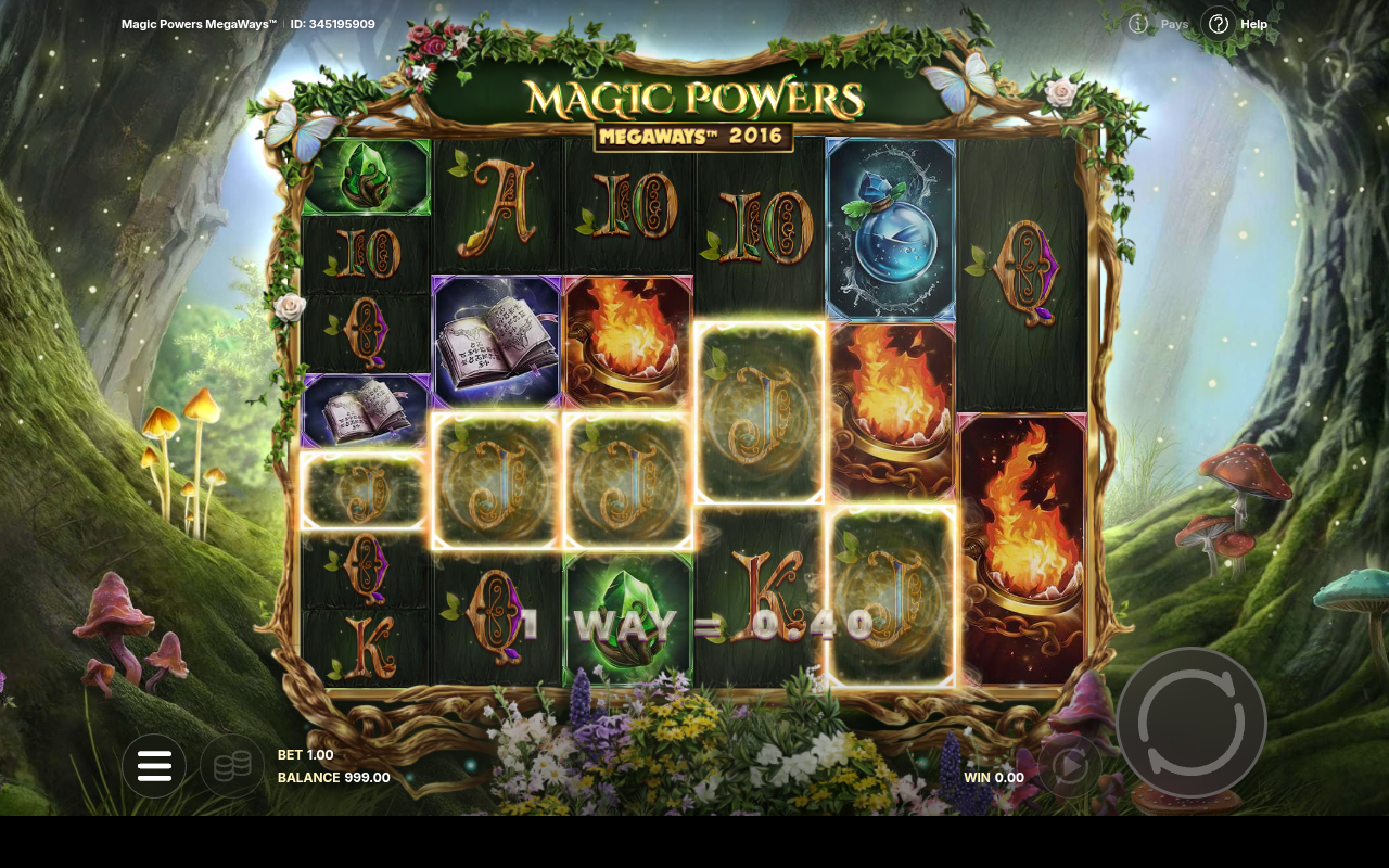 Magic Powers Megaways gameplay