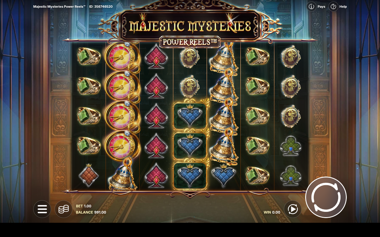 Majestic Mysteries Power Reels gameplay