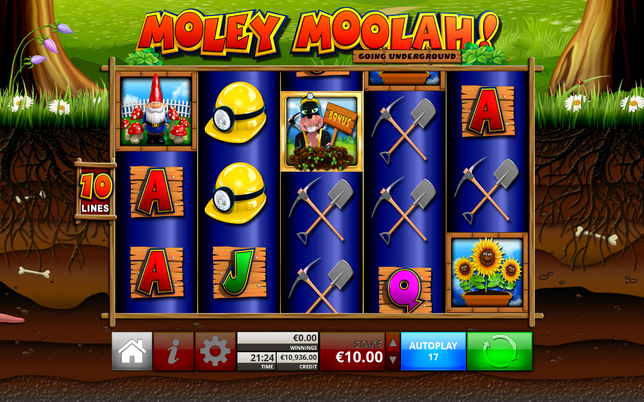 Moley Moolah Going Underground gameplay