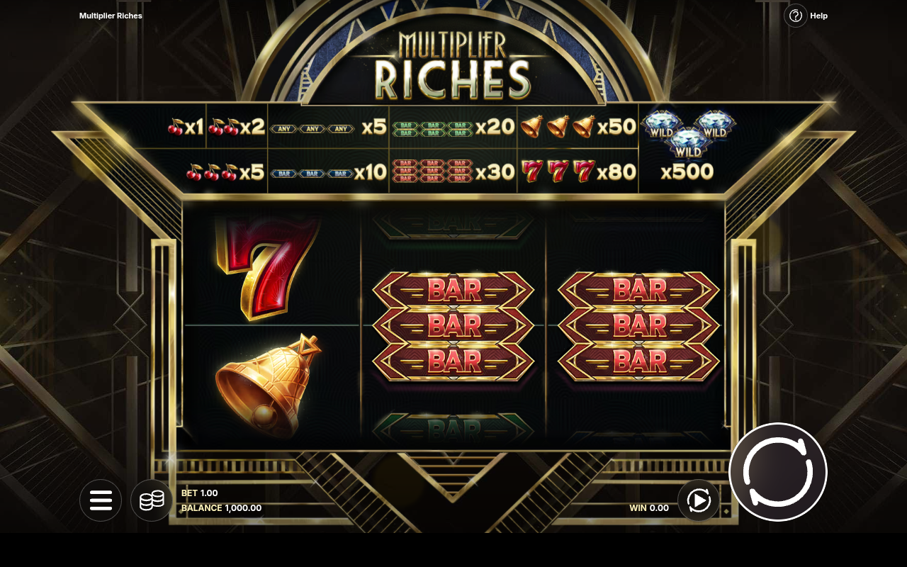 Multiplier Riches base game