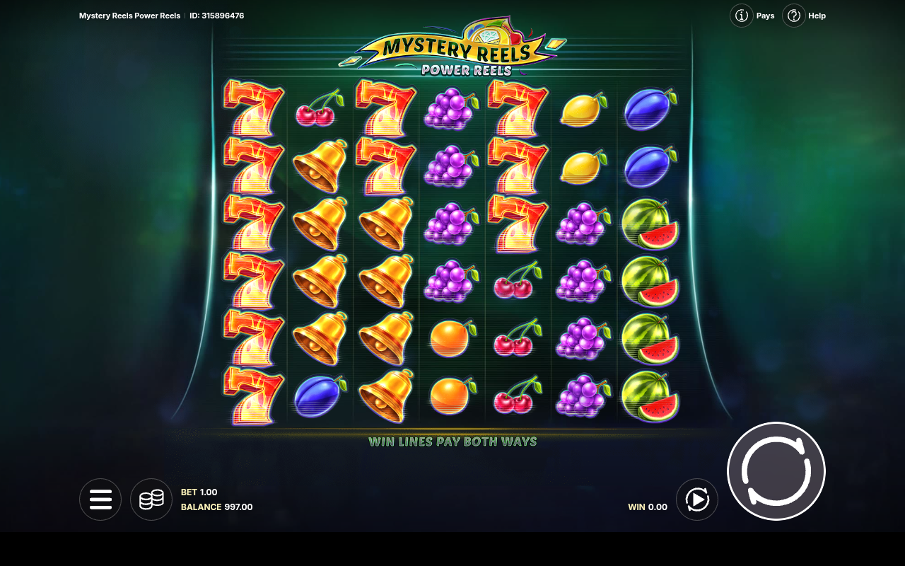 Mystery Reels Power Reels gameplay