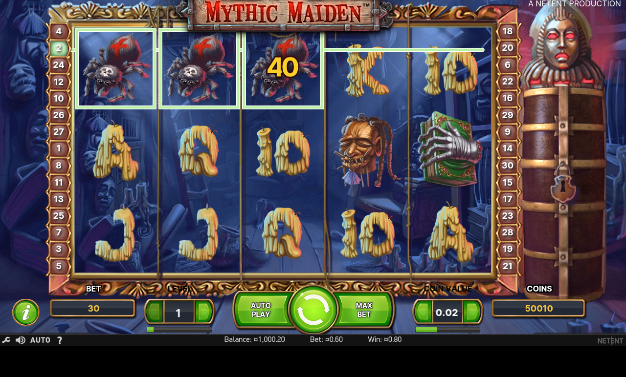 Mythic Maiden gameplay