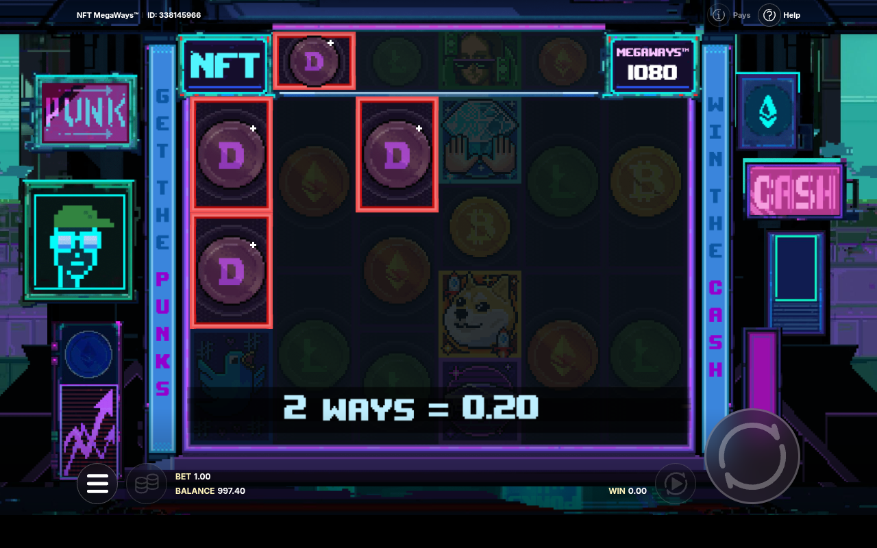 NFT Megaways gameplay