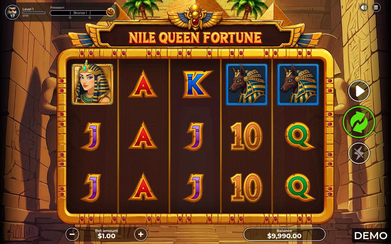 Nile Queen Fortune gameplay
