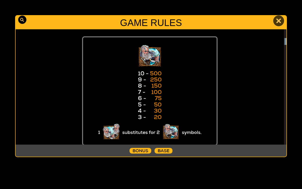 Nordic Kings information screen