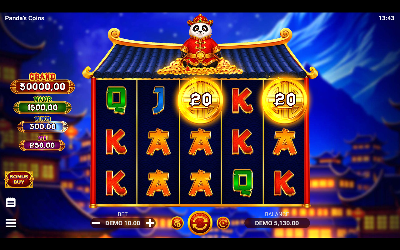 Panda’s Coins gameplay