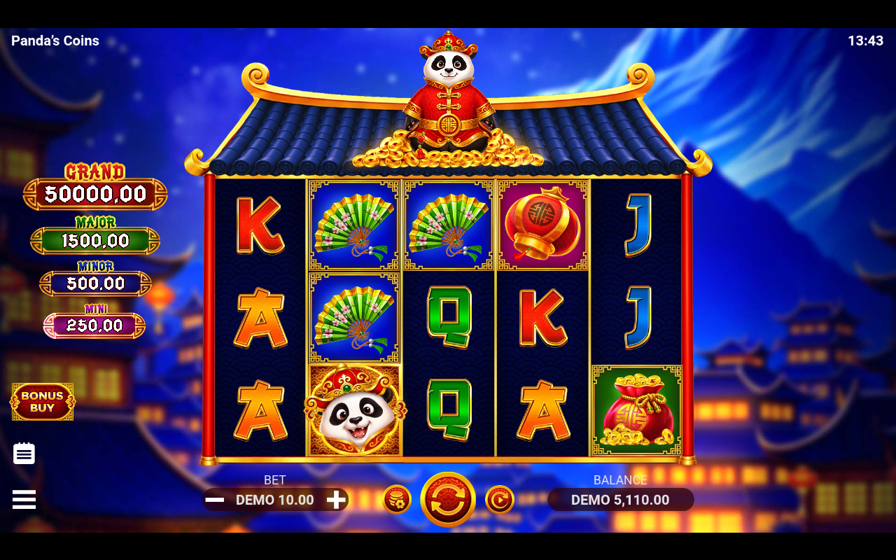 Panda’s Coins gameplay
