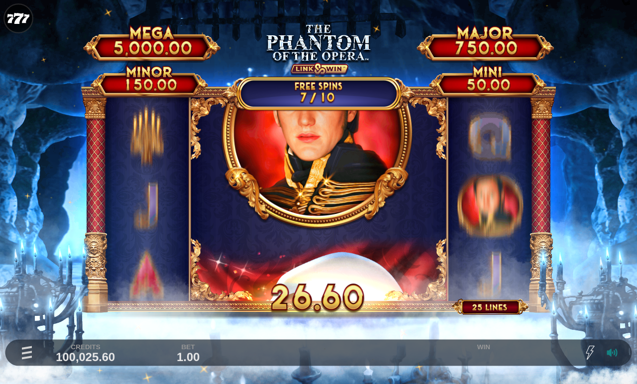 The Phantom of the Opera Link & Win gameplay