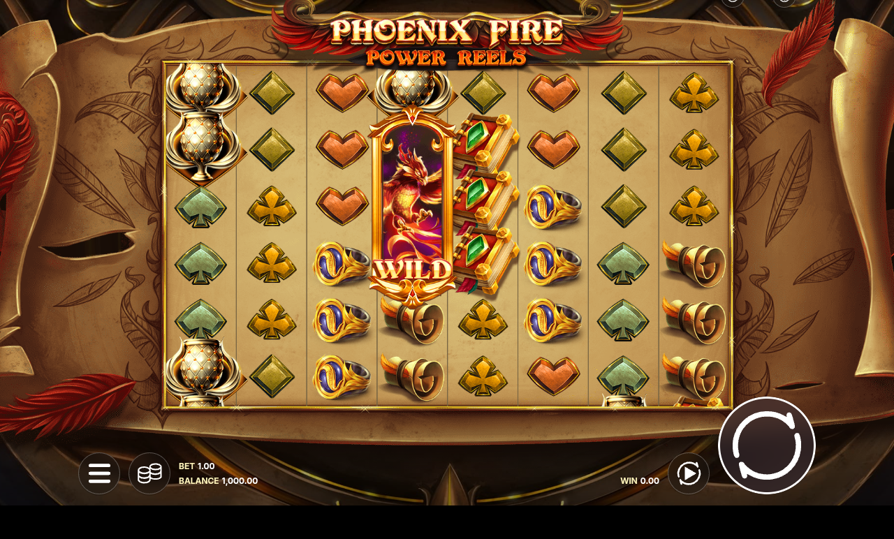 Phoenix Fire Power Power Reels base game