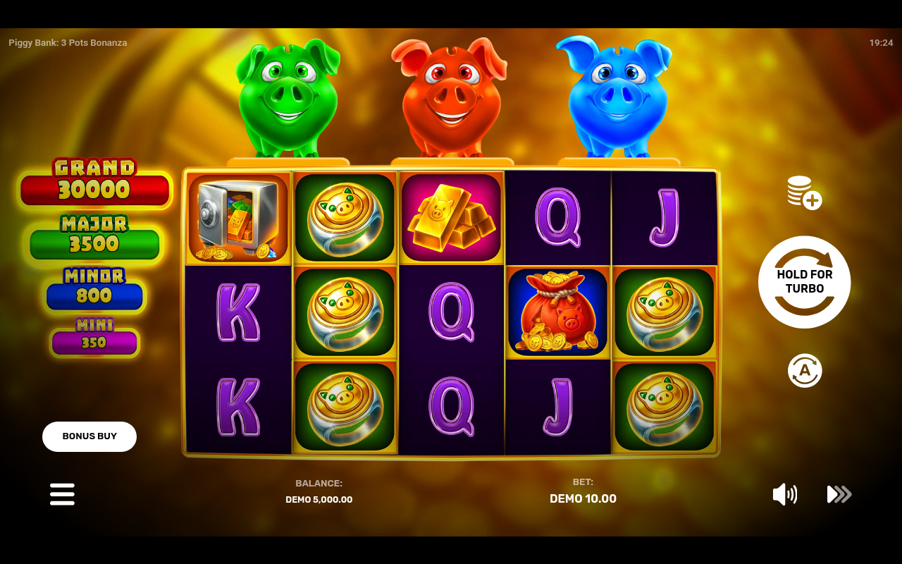 Piggy Bank: 3 Pots Bonanza base game
