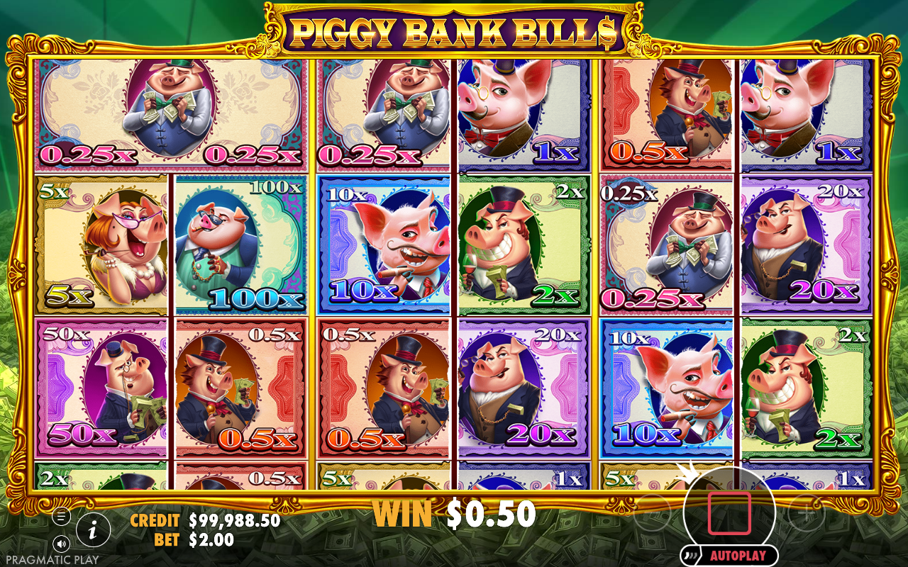 Piggy Bank Bills base game