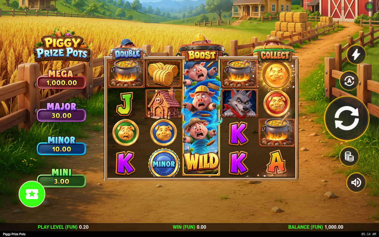 Piggy Prize Pots base game