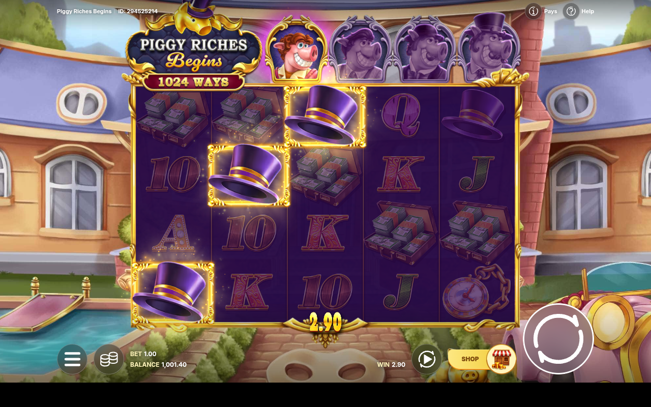 Piggy Riches Begins gameplay