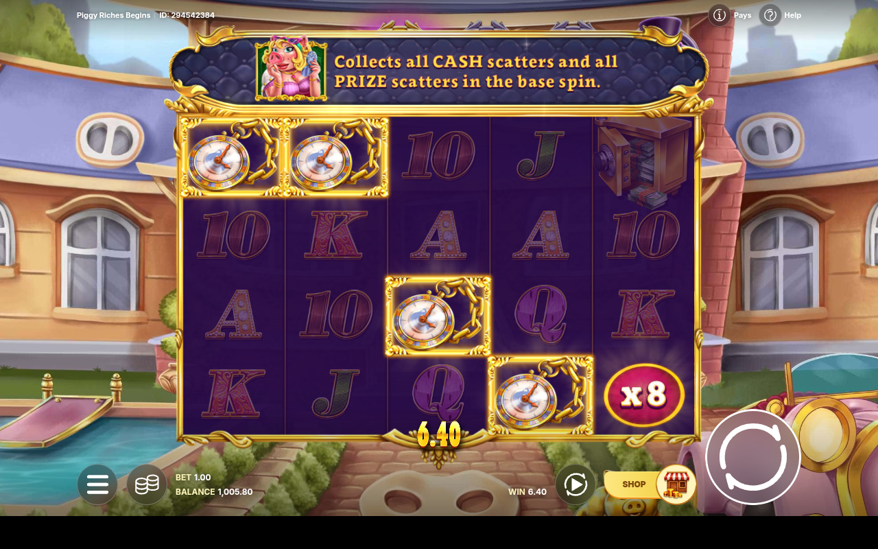 Piggy Riches Begins gameplay
