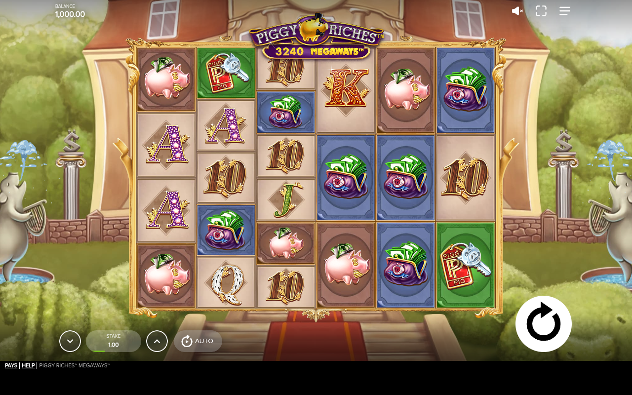 Piggy Riches Megaways base game